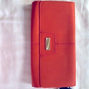 NWT BCBG PARIS Chic Clutch Orange